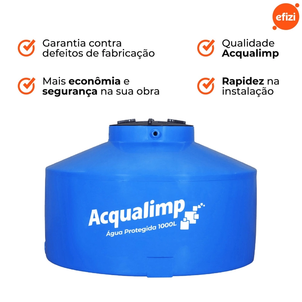 Caixa D'Água Acqualimp Água Protegida-1000L - Image 3