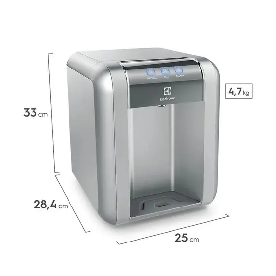 Purificador de Água Electrolux PE11X Prata com Painel Touch - Bivolt - Image 2